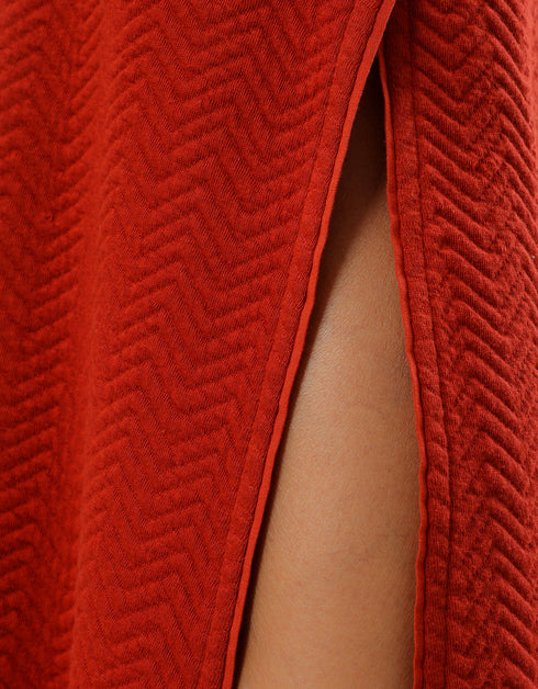 Long quilted dress